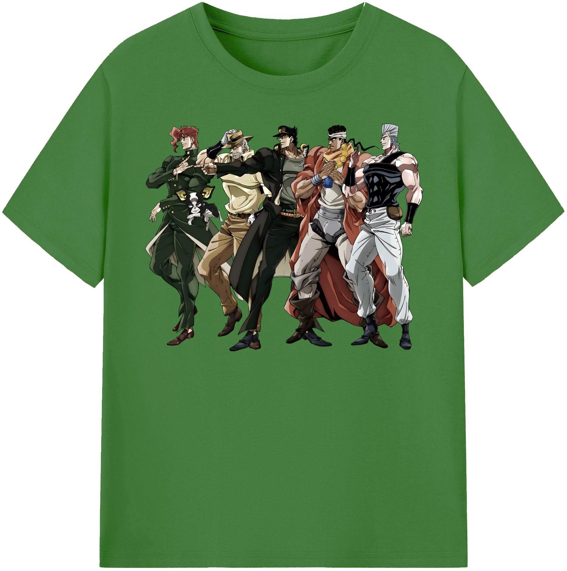 （画像用） ジョジョの奇妙な冒険 JoJo's Bizarre Adventure レディースカジュアルプリントTシャツ（綿100％）